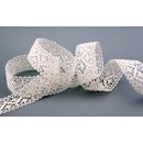 Spitzenband CREME / IVORY Baumwollspitze 25 mm breit