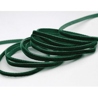 Elastisches Samtband DUNKELGRUN (871) 1 m x 9 mm...