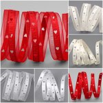 Dekoband HERZEN Gestanzt