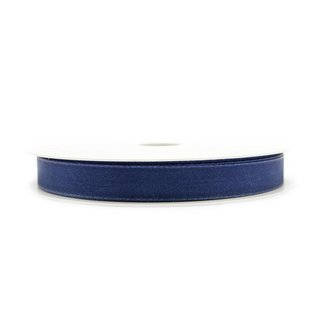 Dekoband TAFTBAND 3 m x 15 mm DUNKELBLAU Blau Geschenkband Stoffband Taft Visco