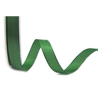 Dekoband TAFTBAND 3 m x 15 mm DUNKELGRÜN Grün...