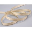 Dekoband TAFTBAND 50 m x 8 mm BEIGE Geschenkband...