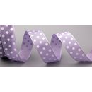 Dekoband PUNKTE FLIEDER / LAVENDEL / WEISS (HELL)  3 m x...