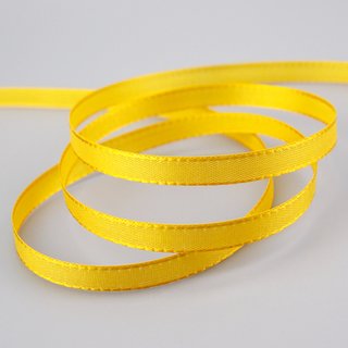 Dekoband TAFTBAND 3 m x 8 mm DOTTERGELB Gelb Geschenkband...