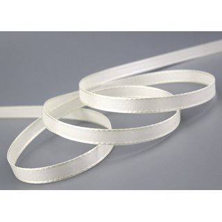 Dekoband TAFTBAND 3 m x 8 mm CREME Ivory Geschenkband...