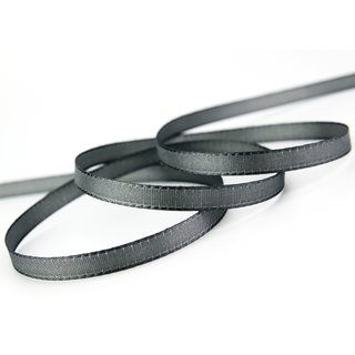 Dekoband TAFTBAND 3 m x 8 mm ANTHRAZIT Grau Geschenkband...