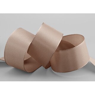 Dekoband TAFTBAND 3 m x 40 mm TAUPE Geschenkband...