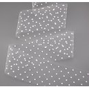 3 m x 72 mm Dekoband BRIDAL DOTS Transparent gepunktet...