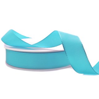 Dekoband TAFTBAND 3 m x 25 mm AQUABLAU Aquamarin...