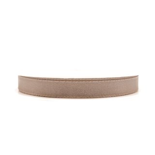 Dekoband TAFTBAND 50 m x 15 mm TAUPE Geschenkband Stoffband Taft Visco