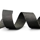 VIENNA 3 m x 40 mm SCHWARZ SILBER Metallik Dekoband mit...