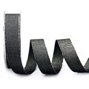 VIENNA 20 m x 25 mm SCHWARZ SILBER Metallik Dekoband mit...