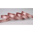 3 m x 15 mm Dekoband FROHE WEIHNACHTEN in ALTROSA /...
