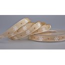 Dekoband LET IT SNOW in BEIGE 20 m x 15 mm Weihnachten...