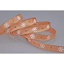Dekoband LET IT SNOW in APRICOT 3 m x 15 mm Weihnachten...