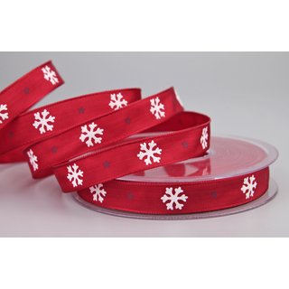 Dekoband LET IT SNOW in ROT 20 m x 15 mm Weihnachten...