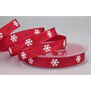 Dekoband LET IT SNOW in ROT 20  m x 15 mm Weihnachten...