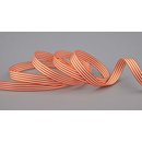 Dekoband STRIPES in ORANGE / WEISS 3 m x 9 mm...