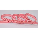 Dekoband STRIPES in ROT / WEISS 3 m x 9 mm Geschenkband...