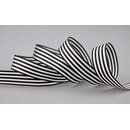 Dekoband STRIPES in SCHWARZ / WEISS 3 m x 9 mm...