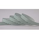 Dekoband STRIPES in DUNKELGRN / WEISS 3 m x 16 mm...