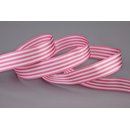 Dekoband STRIPES in ROSA / WEISS 25 m x 16 mm...
