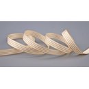 Dekoband STRIPES in TAUPE / WEISS 3 m x 16 mm...