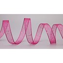 3 m x 15 mm Dekoband GLITZER PINK Geschenkband glnzend...