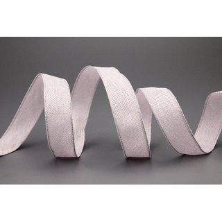 20 m x 15 mm Dekoband OLIVER HELLROSA Rosa (216) Stoffband mit Drahtkanten Schleifenband Nordstil Geschenkband