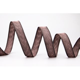 3 m x 15 mm Dekoband OLIVER ALTROSA DUNKEL (263) Stoffband mit Drahtkanten Schleifenband Nordstil Geschenkband