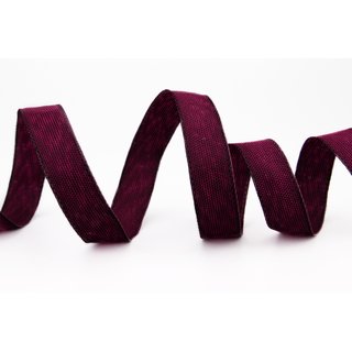 20 m x 15 mm Dekoband OLIVER FUCHSIA (154) Stoffband mit Drahtkanten Schleifenband Nordstil Geschenkband
