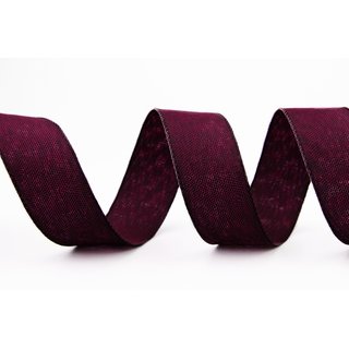 3 m x 25 mm Dekoband OLIVER FUCHSIA (154) Stoffband mit Drahtkanten Schleifenband Nordstil Geschenkband