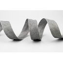 3 m x 25 mm Dekoband OLIVER GRAU (128) Stoffband mit...