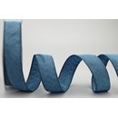 20 m x 25 mm Dekoband OLIVER BLAU DENIM (120) Stoffband...