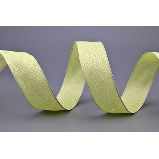3 m x 25 mm Dekoband OLIVER HELLGRN Grn (104) Stoffband mit Drahtkanten Schleifenband Nordstil Geschenkband