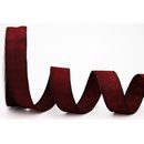 20 m x 25 mm Dekoband OLIVER BORDEAUX (123) Stoffband mit...
