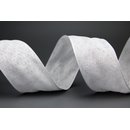 3 m x 40 mm Dekoband OLIVER WEISS (101) Stoffband mit...