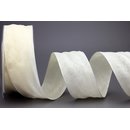 20 m x 40 mm Dekoband OLIVER CREME Ivory (102) Stoffband...