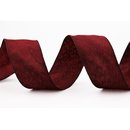 3 m x 40 mm Dekoband OLIVER BORDEAUX (123) Stoffband mit...