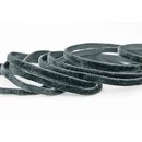 Elastisches Samtband DUNKELGRAU (718) 1 m x 6 mm...