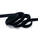 Elastisches Samtband SCHWARZ (725) 1 m x 6 mm METERWARE...