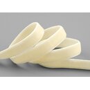 Elastisches Samtband CREME (612) 1 m x 9 mm METERWARE...