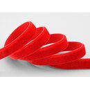 Elastisches Samtband ROT | KNALLROT (315) 1 m x 9 mm...