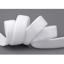 Elastisches Samtband WEISS (401) 1 m x 22 mm METERWARE...