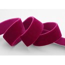 Elastisches Samtband WEINROT (360) 1 m x 22 mm METERWARE...