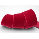Elastisches Samtband ROT | DUNKELROT (340) 1 m x 36 mm...