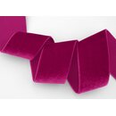 Elastisches Samtband WEINROT (360) 1 m x 36 mm METERWARE...