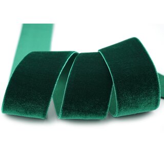 Elastisches Samtband DUNKELGRÜN (871) 1 m x 36 mm...