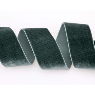 Elastisches Samtband DUNKELGRAU (718) 1 m x 36 mm...