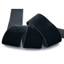 Elastisches Samtband SCHWARZ (725) 1 m x 36 mm METERWARE...